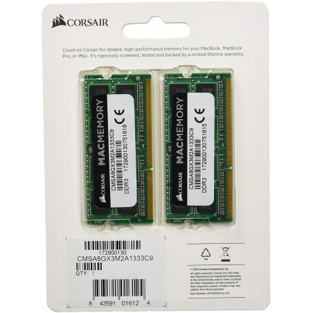Corsair 8 GB Mac Memory CMSA8GX3M2A1333C9