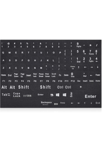 qwerty toetsenbord sticker