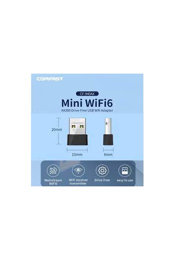 COMFAST AX300 WiFi6 Mini Adapter 2.4G 300Mbps