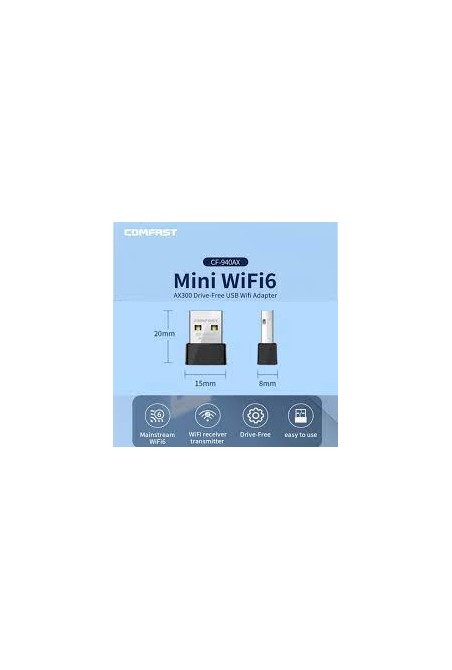 COMFAST AX300 WiFi6 Mini Adapter 2.4G 300Mbps